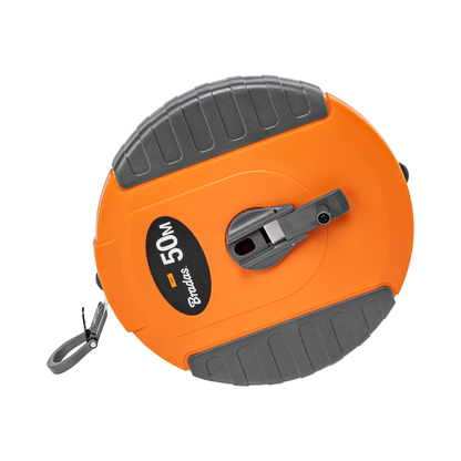Fibreglass Coiled Tape Measure 13mm Wide Black/Orange (20m-50m) - Best4Trade-Retail Garden tools & Accesories