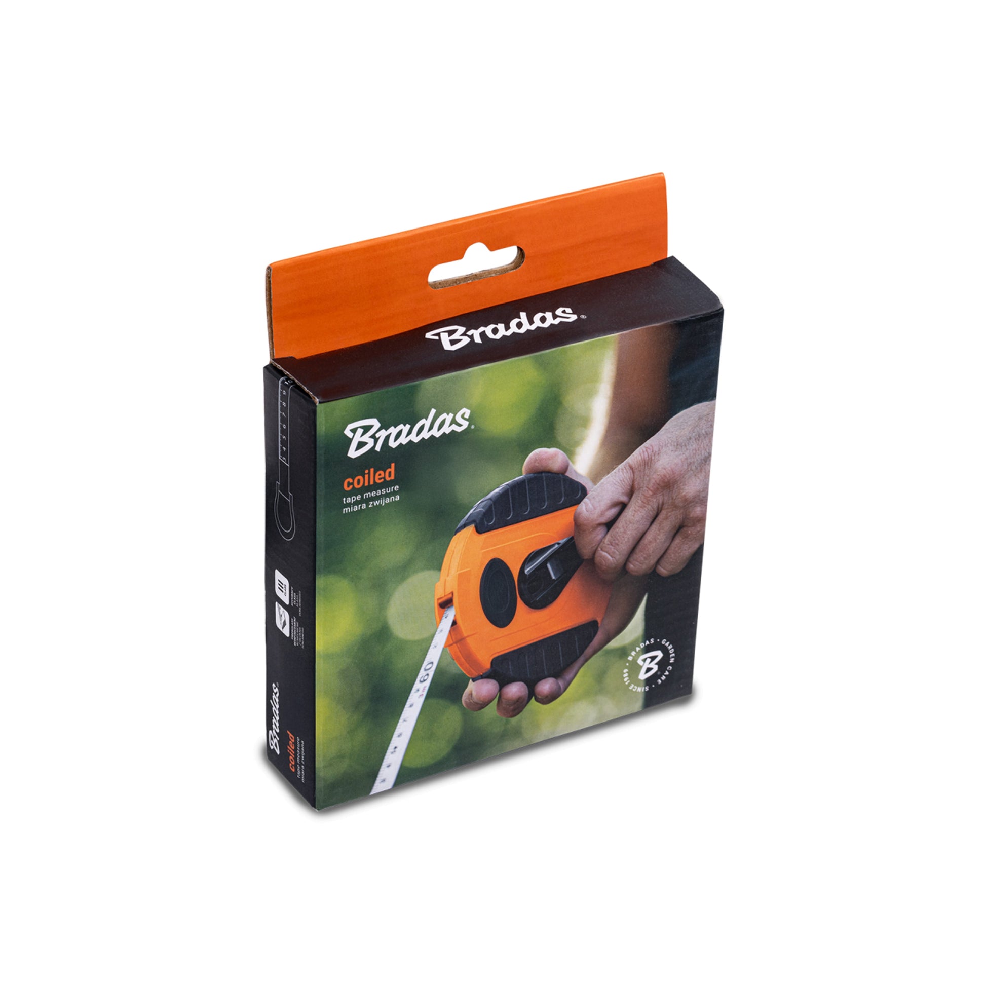 Fibreglass Coiled Tape Measure 13mm Wide Black/Orange (20m-50m) - Best4Trade-Retail Garden tools & Accesories