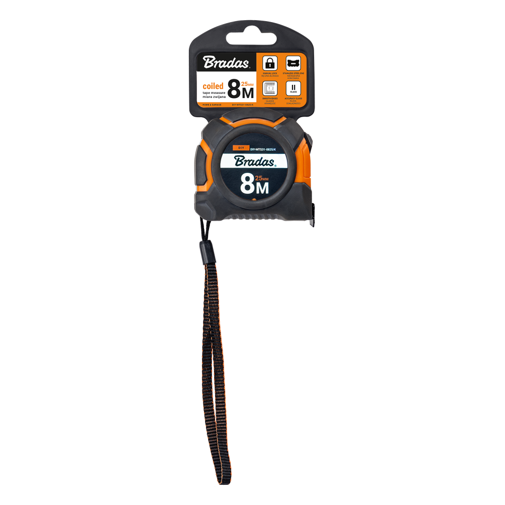 Snap Tape Measure 25mm Wide with Belt Clip (5m-10m) - Best4Trade-Retail Garden tools & Accesories