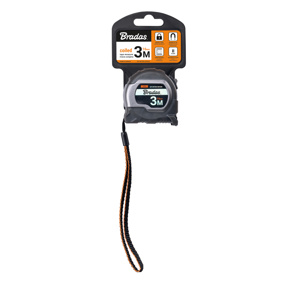 COAL Tape Measure 16mm Wide with Magnetic Tip and Belt Clip (3m) - Best4Trade-Retail Garden tools & Accesories
