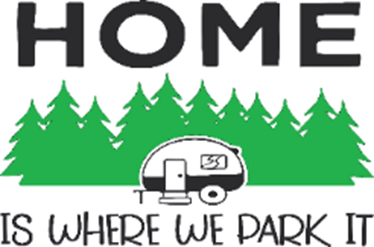 Doormat 60cm x 40cm - 'Home Is Where We Park It' - Best4Trade-Retail Garden watering