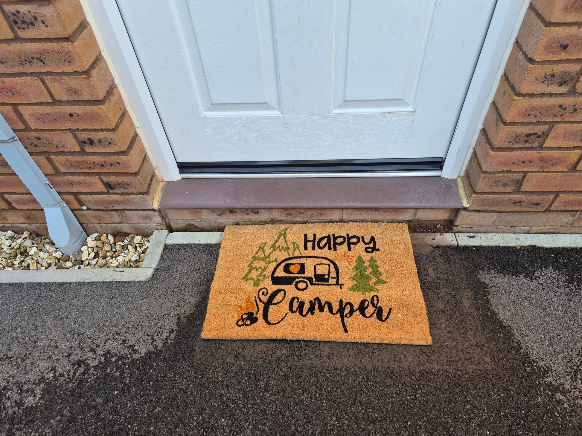 Doormat 60cm x 40cm - 'Happy Camper' - Best4Trade-Retail Garden watering