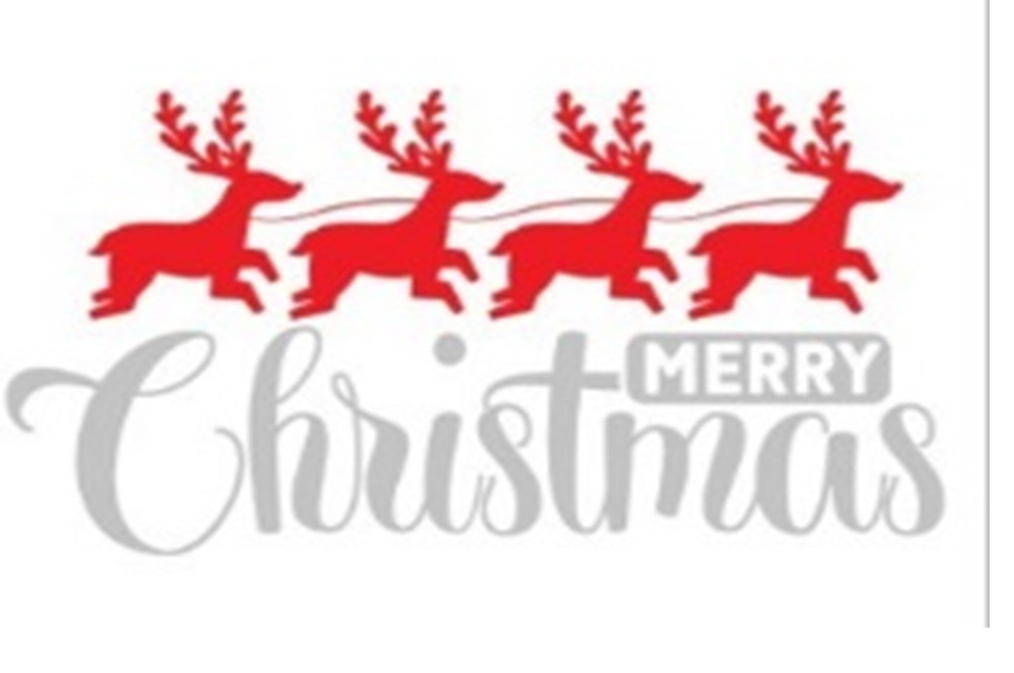 Doormat 60cm x 40cm - 'Merry Christmas' (Red/Silver) - Best4Trade-Retail Garden watering
