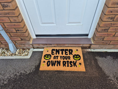 Doormat 60cm x 40cm - 'Enter At Your Own Risk' - Best4Trade-Retail Garden watering