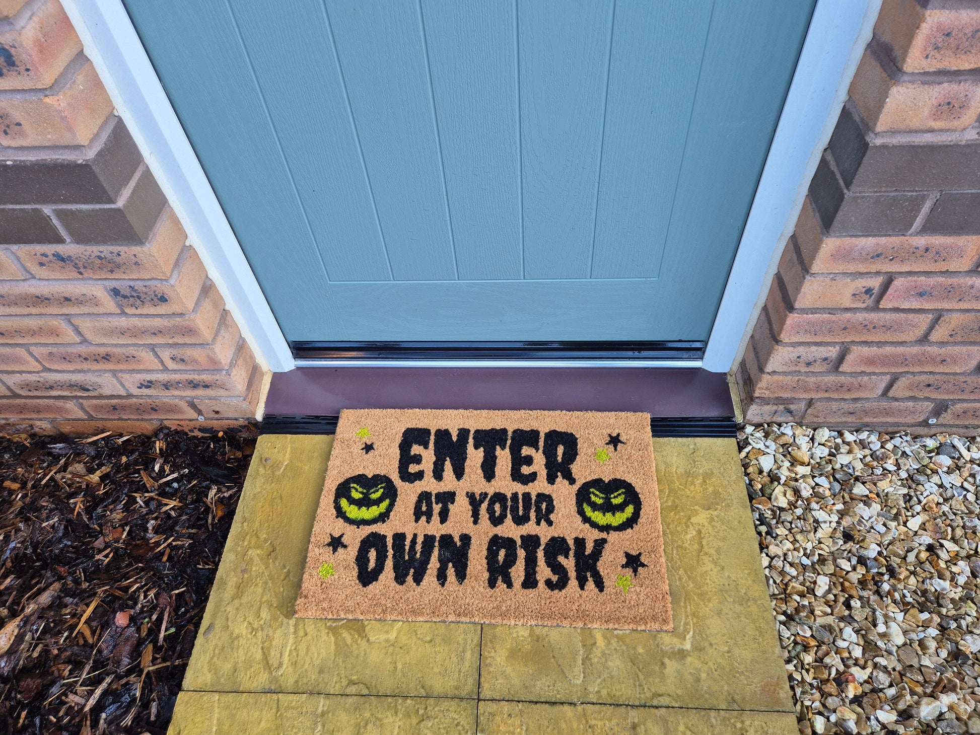 Doormat 60cm x 40cm - 'Enter At Your Own Risk' - Best4Trade-Retail Garden watering