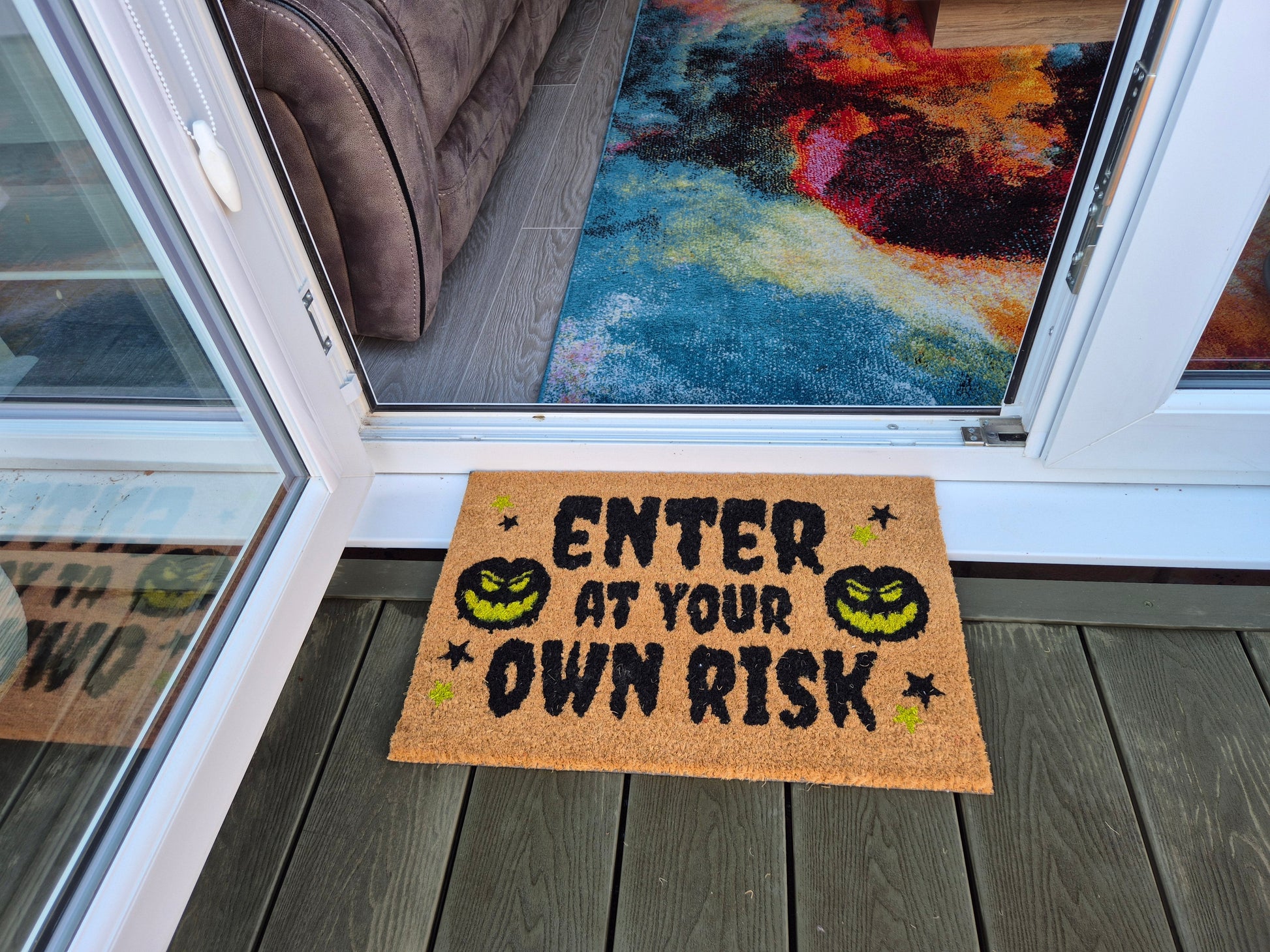 Doormat 60cm x 40cm - 'Enter At Your Own Risk' - Best4Trade-Retail Garden watering