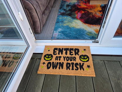 Doormat 60cm x 40cm - 'Enter At Your Own Risk' - Best4Trade-Retail Garden watering