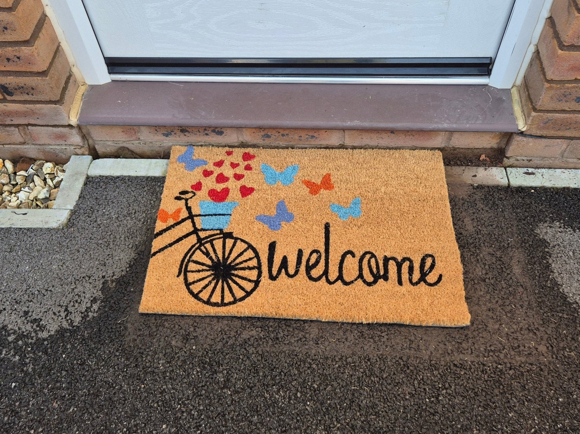 Doormat 60cm x 40cm - 'Welcome' (Bike) - Best4Trade-Retail Garden watering