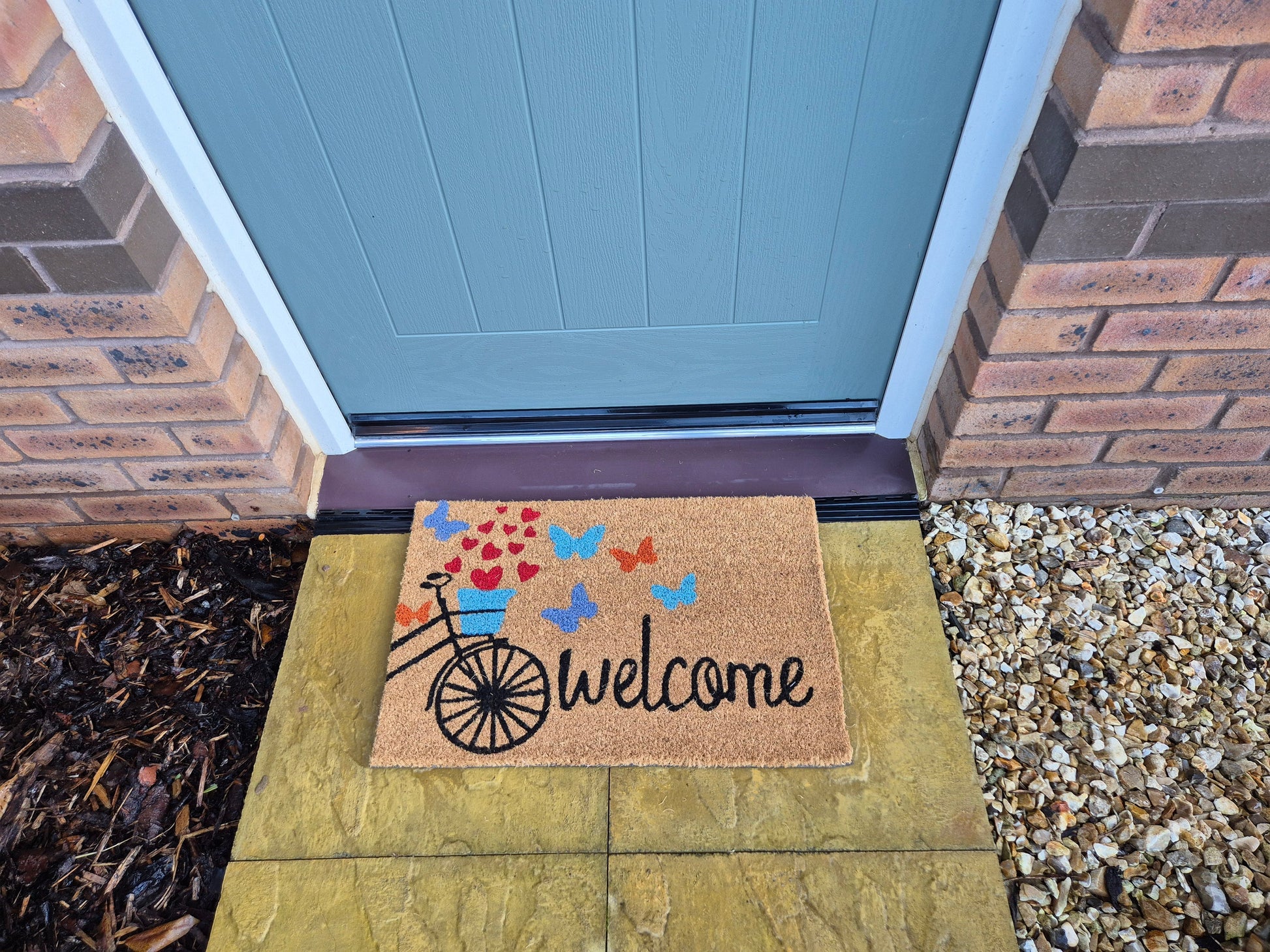 Doormat 60cm x 40cm - 'Welcome' (Bike) - Best4Trade-Retail Garden watering