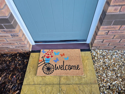 Doormat 60cm x 40cm - 'Welcome' (Bike) - Best4Trade-Retail Garden watering
