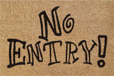 Doormat 60cm x 40cm - 'No Entry!' - Best4Trade-Retail Garden watering