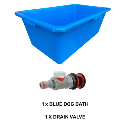 Blue Dog Bath with Drain Valve (WL) - Best4Trade-Retail PETS