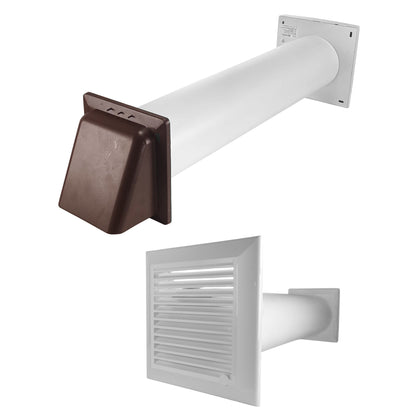 Through Wall Ventilation Kit Duo Smart DS4178 Vent with Brown External Vent - Best4Trade-Retail OTHER