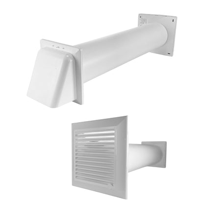 Through Wall Ventilation Kit Duo Smart DS4178 Vent with White External Vent - Best4Trade-Retail OTHER