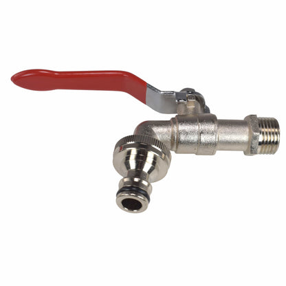 Lever Tap Kit with Barb/Quick Connect Outlet, 1/2" and 3/4" BSP Thread Inlet - Best4Trade-Retail Garden watering
