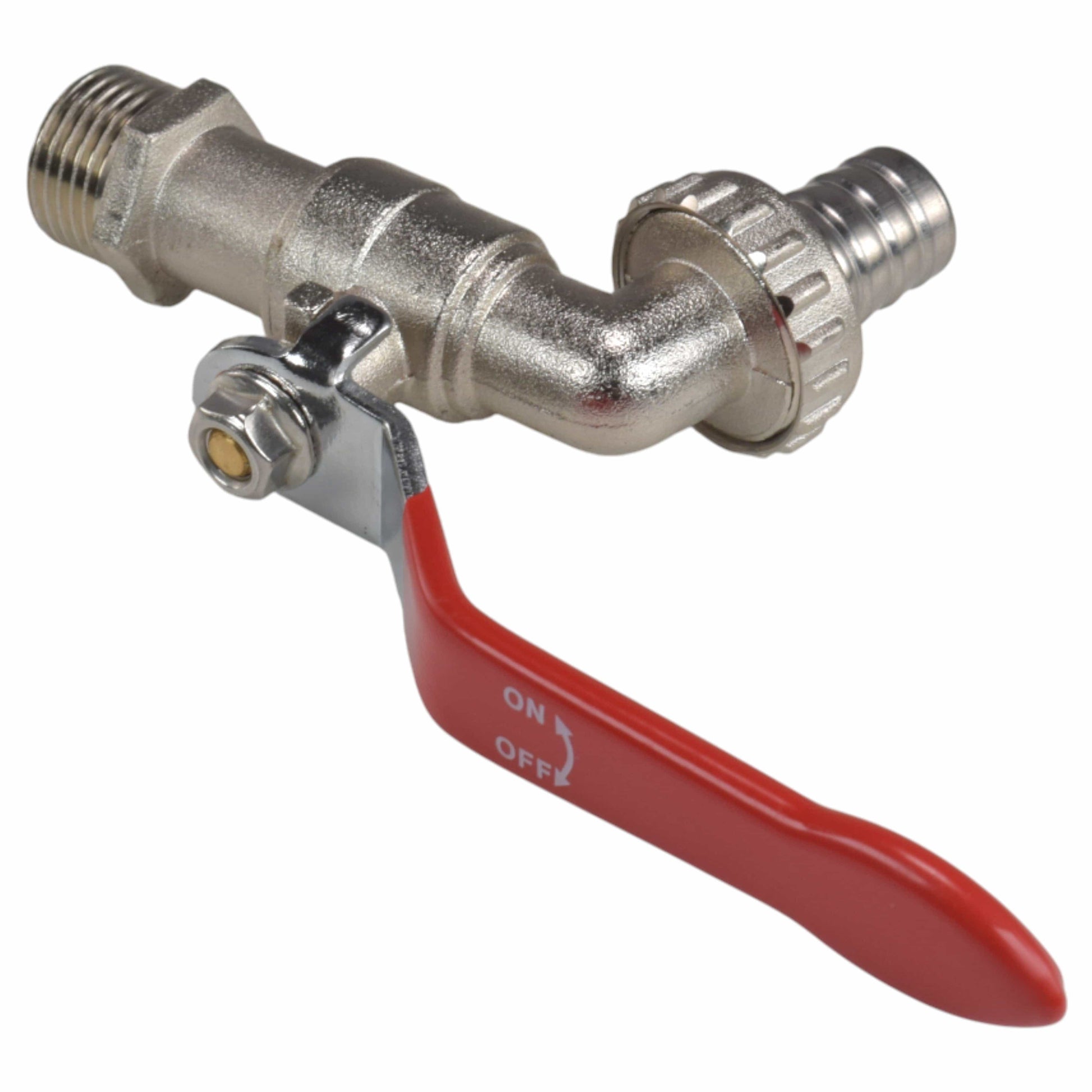 Lever Tap Kit with Barb/Quick Connect Outlet, 1/2" and 3/4" BSP Thread Inlet - Best4Trade-Retail Garden watering