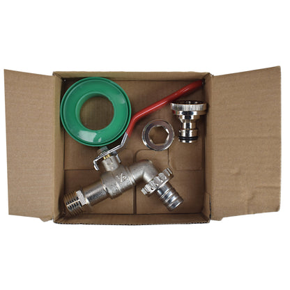 Lever Tap Kit with Barb/Quick Connect Outlet, 1/2" and 3/4" BSP Thread Inlet - Best4Trade-Retail Garden watering