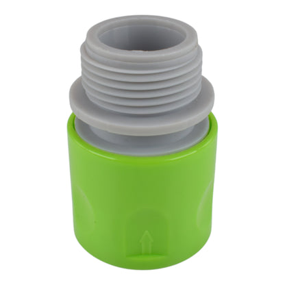 Male & Female Threaded Hose Quick Connector Set with Valve (Lime) - Best4Trade-Retail Garden watering