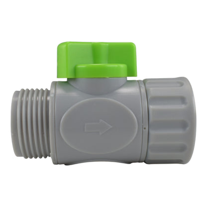 Male & Female Threaded Hose Quick Connector Set with Valve (Lime) - Best4Trade-Retail Garden watering