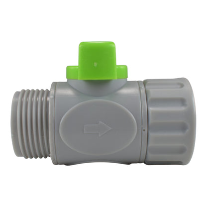 Male & Female Threaded Hose Quick Connector Set with Valve (Lime) - Best4Trade-Retail Garden watering