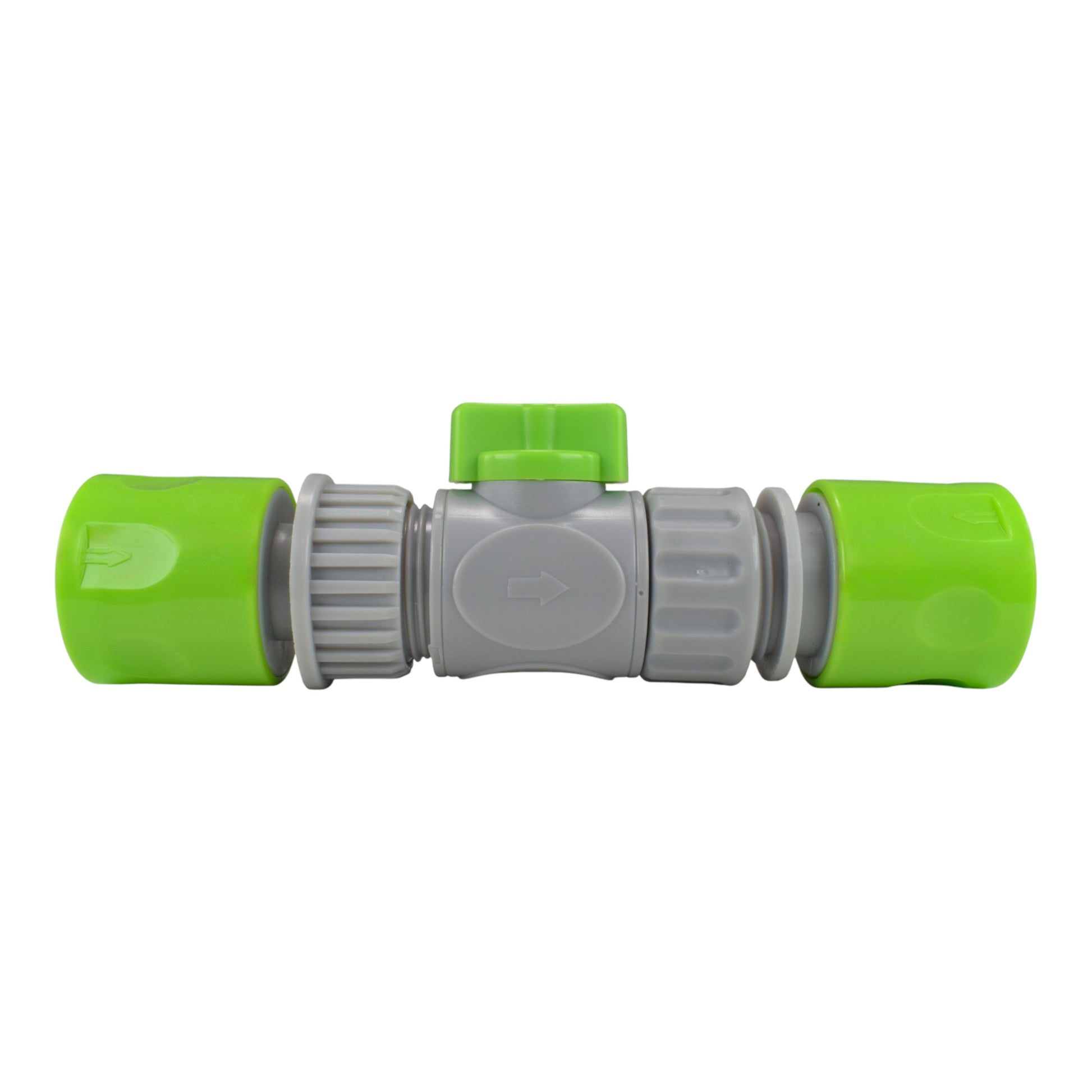 Male & Female Threaded Hose Quick Connector Set with Valve (Lime) - Best4Trade-Retail Garden watering