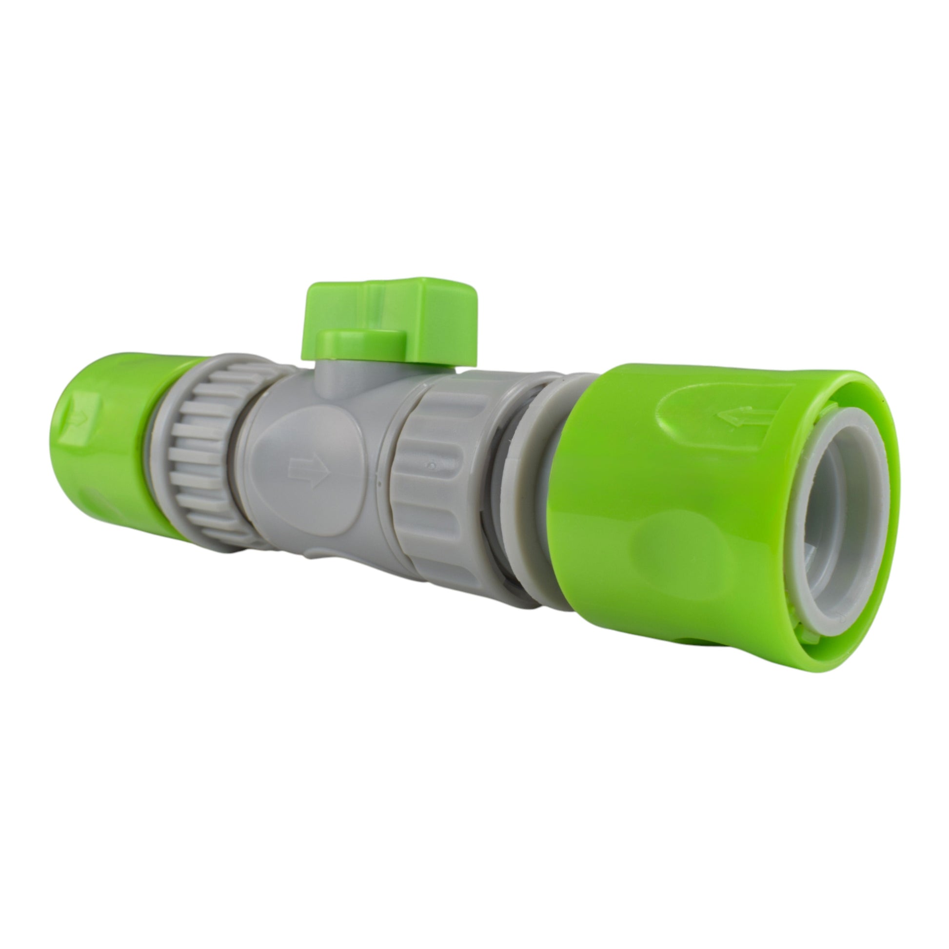 Male & Female Threaded Hose Quick Connector Set with Valve (Lime) - Best4Trade-Retail Garden watering