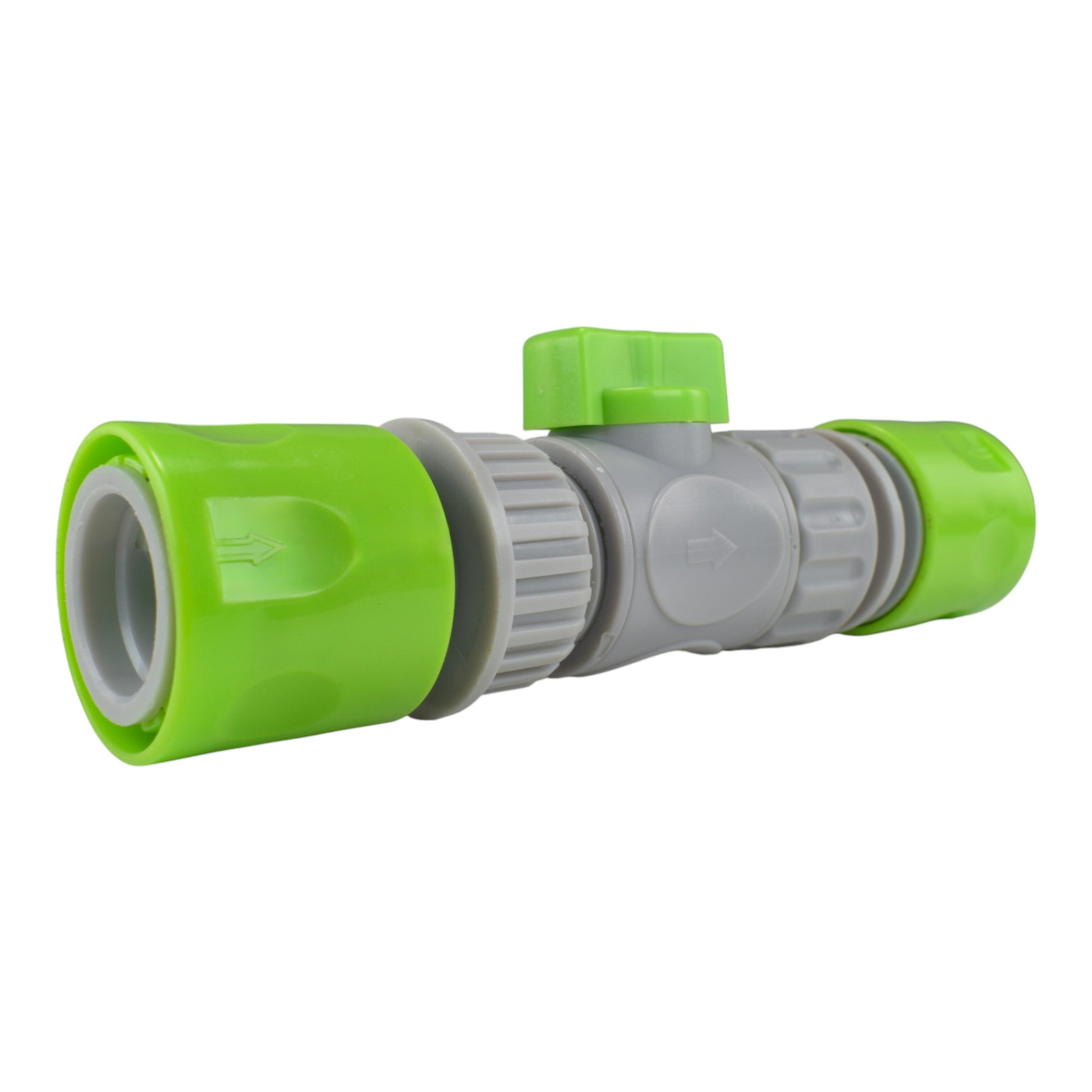 Male & Female Threaded Hose Quick Connector Set with Valve (Lime) - Best4Trade-Retail Garden watering
