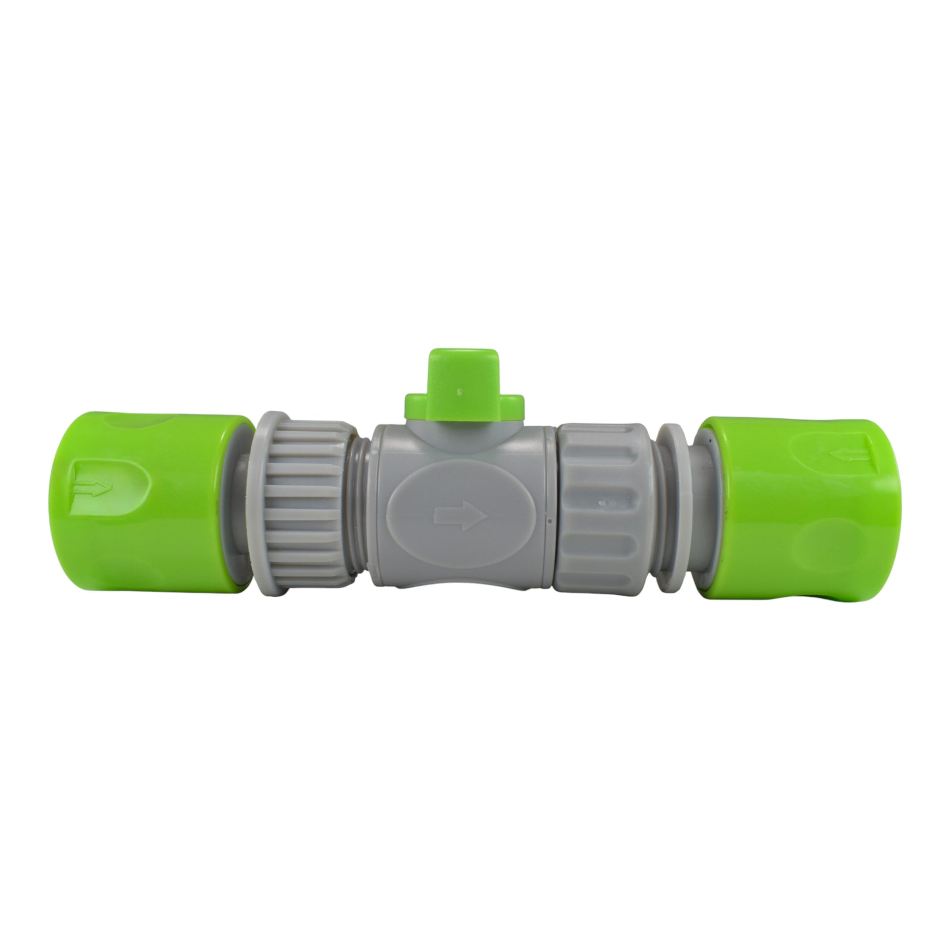 Male & Female Threaded Hose Quick Connector Set with Valve (Lime) - Best4Trade-Retail Garden watering
