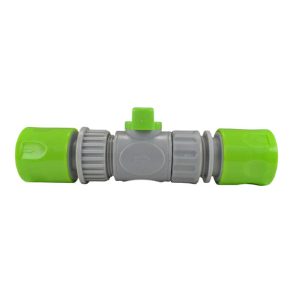 Male & Female Threaded Hose Quick Connector Set with Valve (Lime) - Best4Trade-Retail Garden watering