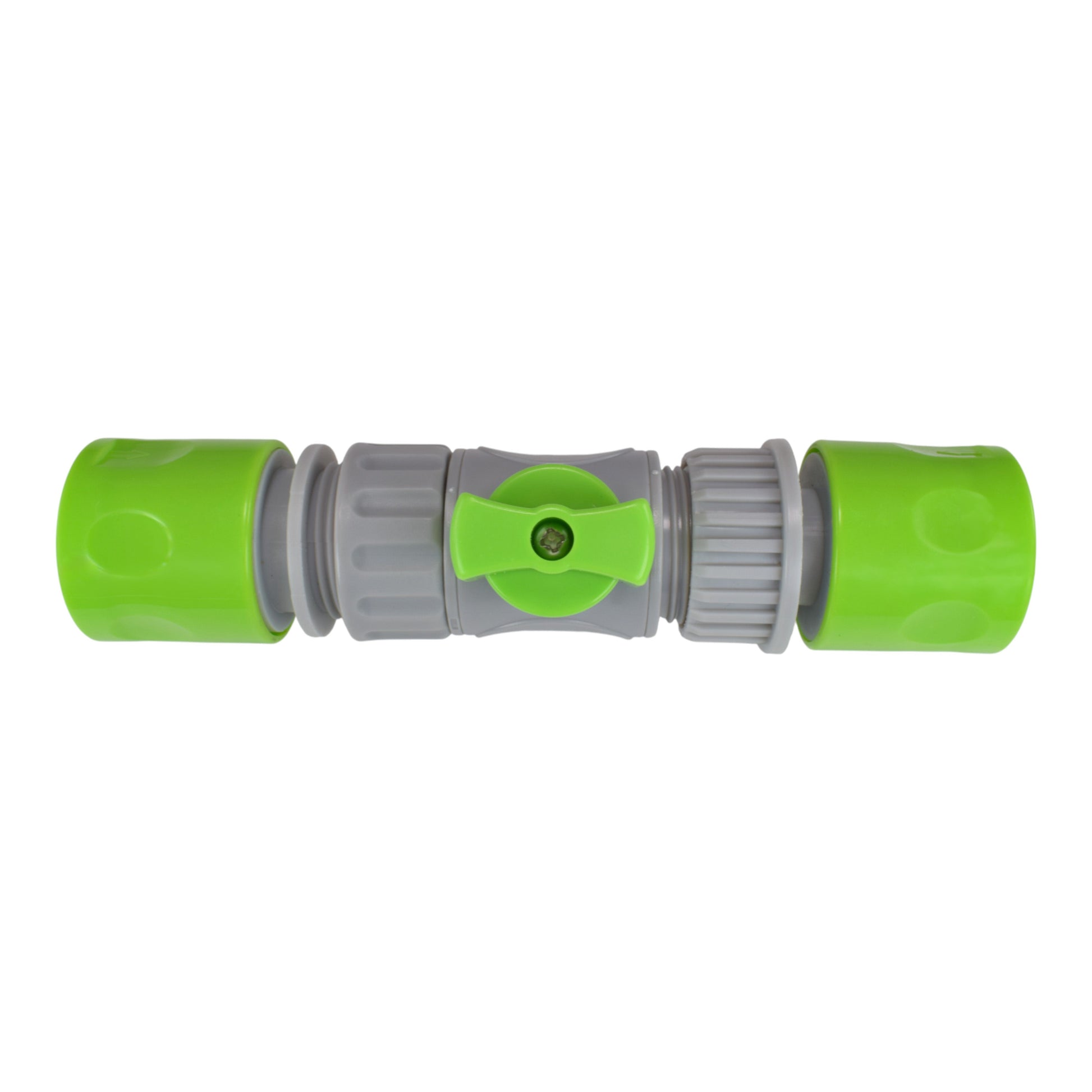 Male & Female Threaded Hose Quick Connector Set with Valve (Lime) - Best4Trade-Retail Garden watering