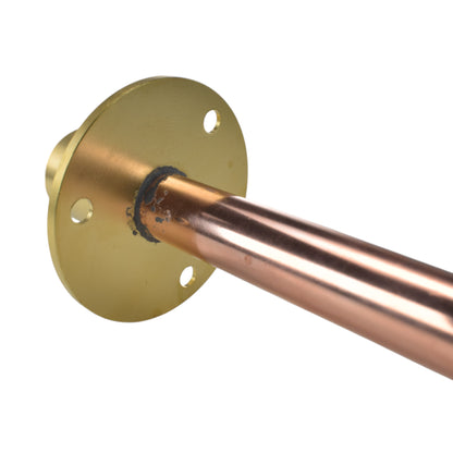 Brass Wall Plate ½” BSPF with 15mm copper pipe (350mm)