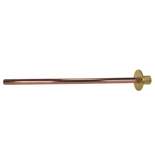 Brass Wall Plate ½” BSPF with 15mm copper pipe (350mm)