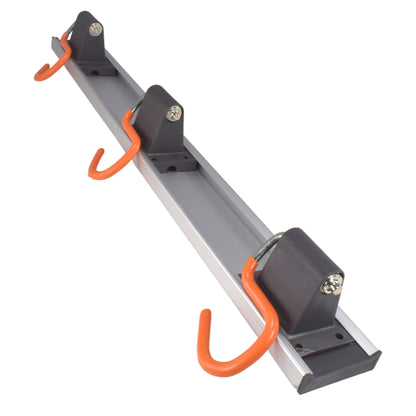 Wall Mount Tool Rack Rail with 3 x S Hanging Hooks - Best4Trade-Retail Garden tools & Accesories