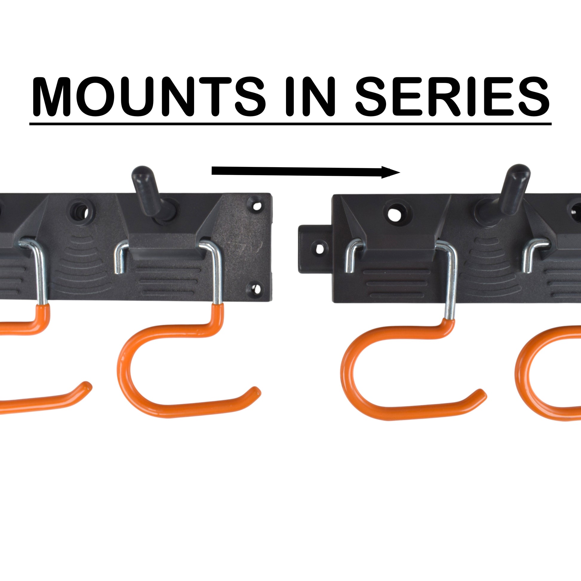 Tool Rail with Adjustable Peg Hooks and S Hanging Hooks - Best4Trade-Retail Garden tools & Accesories