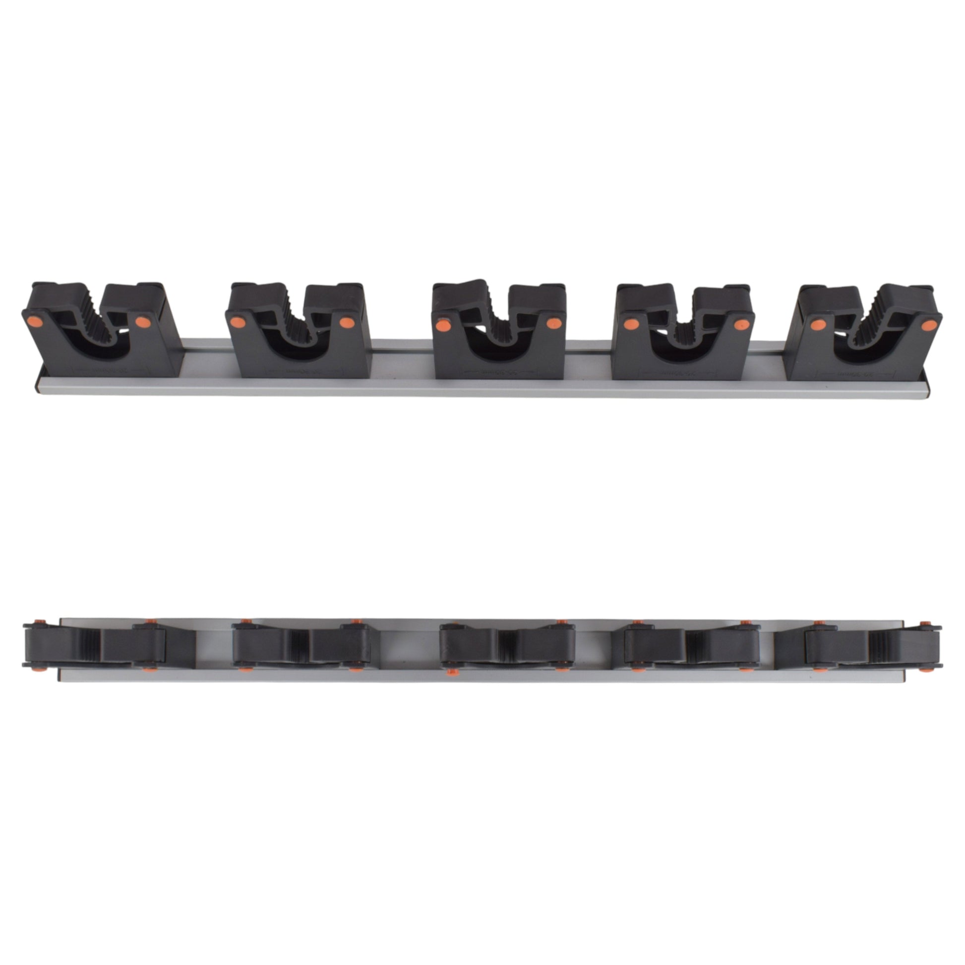 Wall Mount Tool Holder Rail - Gripper Design (5 Handles) - Best4Trade-Retail Garden tools & Accesories