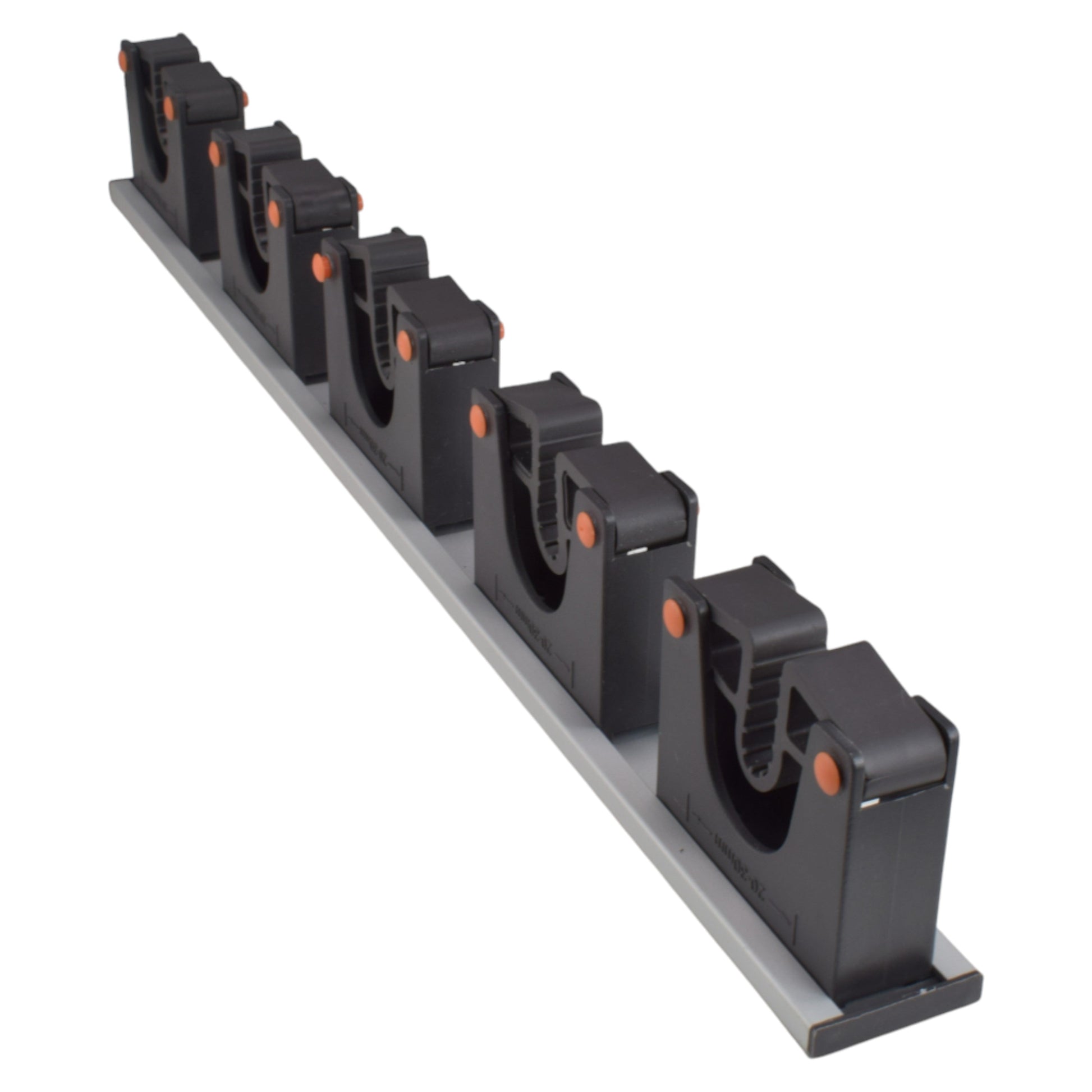 Wall Mount Tool Holder Rail - Gripper Design (5 Handles) - Best4Trade-Retail Garden tools & Accesories