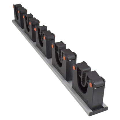 Wall Mount Tool Holder Rail - Gripper Design (5 Handles) - Best4Trade-Retail Garden tools & Accesories