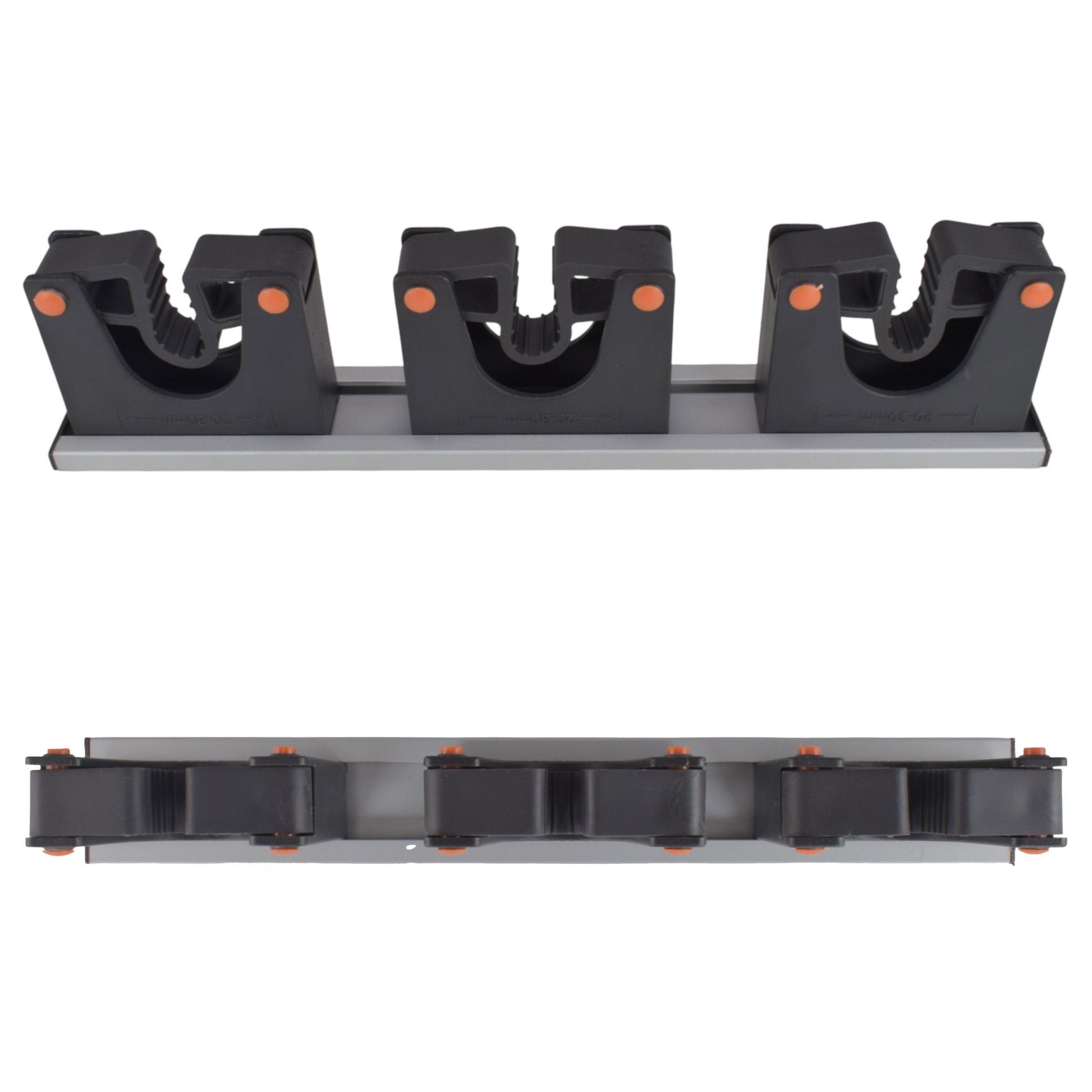 Wall Mount Tool Holder Rail - Gripper Design (3 Handles) - Best4Trade-Retail Garden tools & Accesories