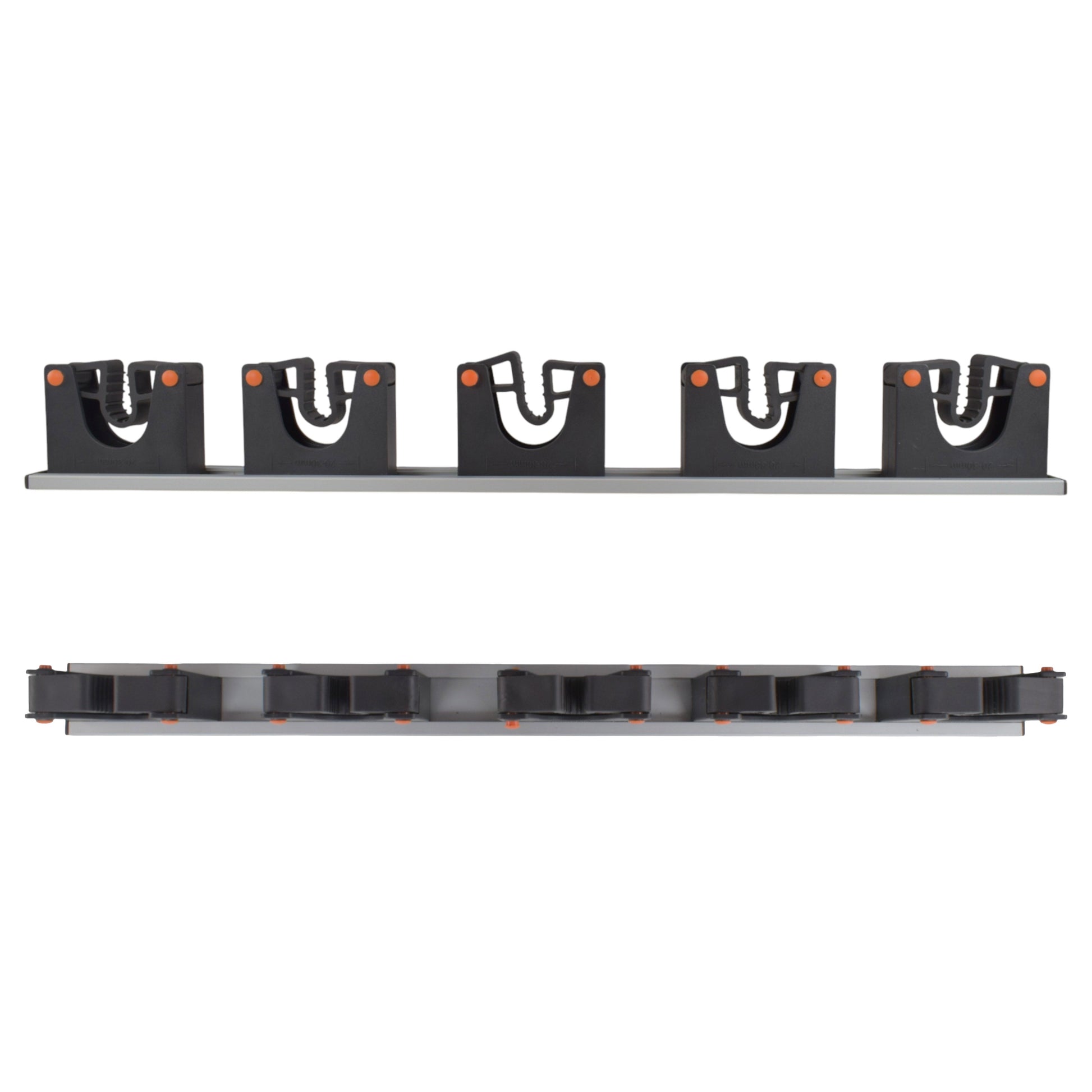 Wall Mount Tool Holder Rail - Gripper Design (5 Handles) - Best4Trade-Retail Garden tools & Accesories