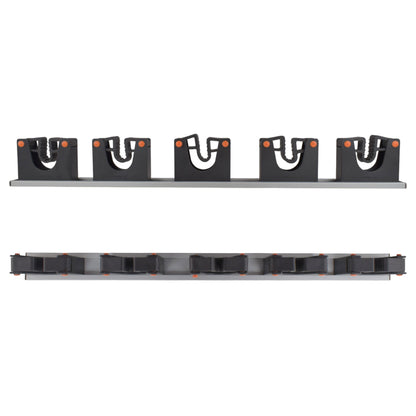 Wall Mount Tool Holder Rail - Gripper Design (5 Handles) - Best4Trade-Retail Garden tools & Accesories