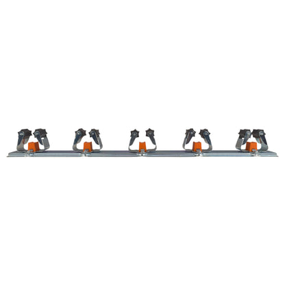 Wall Mount Tool Holder Rail - Roller Grip Design (5 Handles) - Best4Trade-Retail Garden tools & Accesories