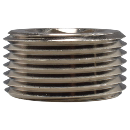 Thread Conversion Cap 1" BSPM - 3/4" BSPF, Nickel Plated