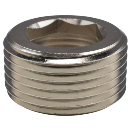 Thread Conversion Cap 1" BSPM - 3/4" BSPF, Nickel Plated