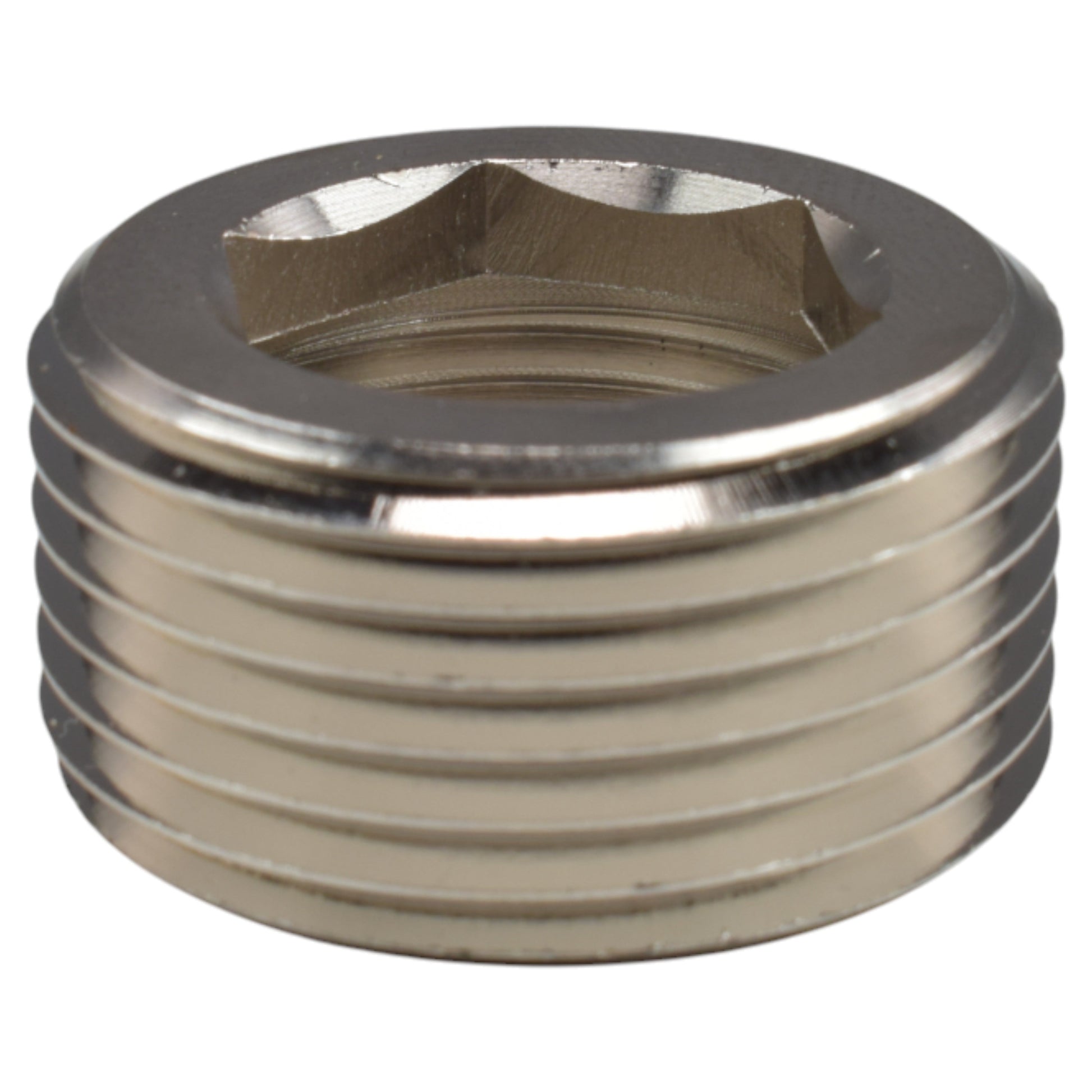 Thread Conversion Cap 1" BSPM - 3/4" BSPF, Nickel Plated - Best4Trade-Retail Garden watering