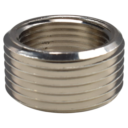 Thread Conversion Cap 1" BSPM - 3/4" BSPF, Nickel Plated