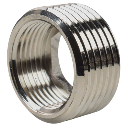 Thread Conversion Cap 1" BSPM - 3/4" BSPF, Nickel Plated