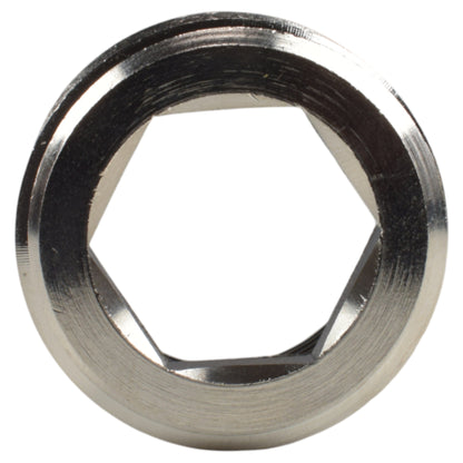 Thread Conversion Cap 1" BSPM - 3/4" BSPF, Nickel Plated