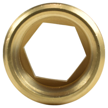 Thread Conversion Cap 1" BSPM - 3/4" BSPF, Brass - Best4Trade-Retail Garden watering