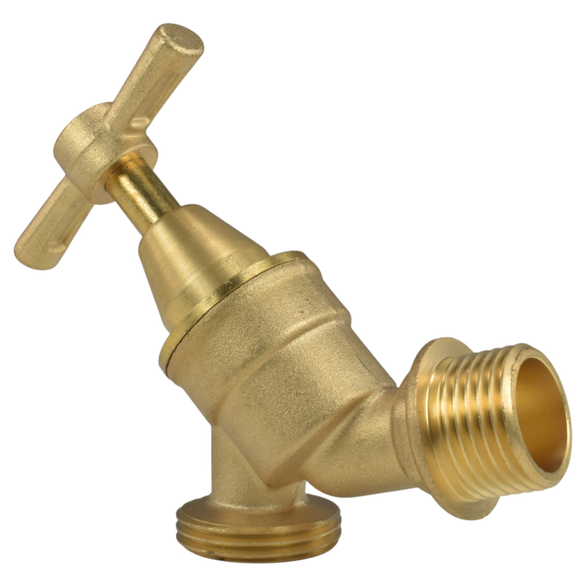 Brass Bib Tap Kit with Barb/Quick Connect Outlet, 1/2" and 3/4" BSP Thread Inlet - Best4Trade-Retail Garden watering