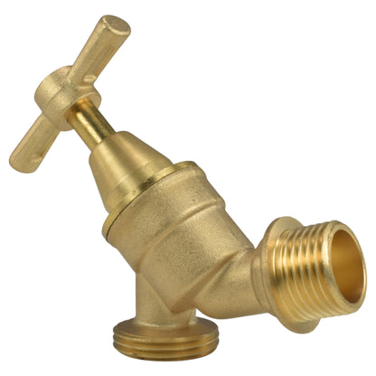 Brass Bib Tap Kit with Barb/Quick Connect Outlet, 1/2" and 3/4" BSP Thread Inlet - Best4Trade-Retail Garden watering